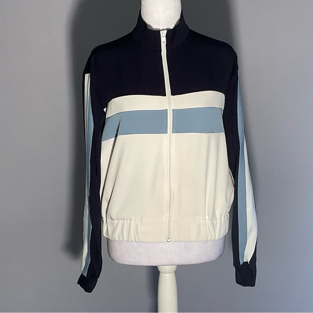 Zara Zip Front Colorblock Track Jacket Size Medium - Picture 16 of 16